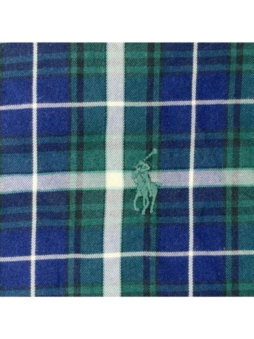 Ralph Lauren Blake Shirt Mens M Plaid Button Up Navy Green Preppy Oxford Casual